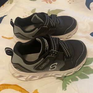 Black and Grey Skechers Lights